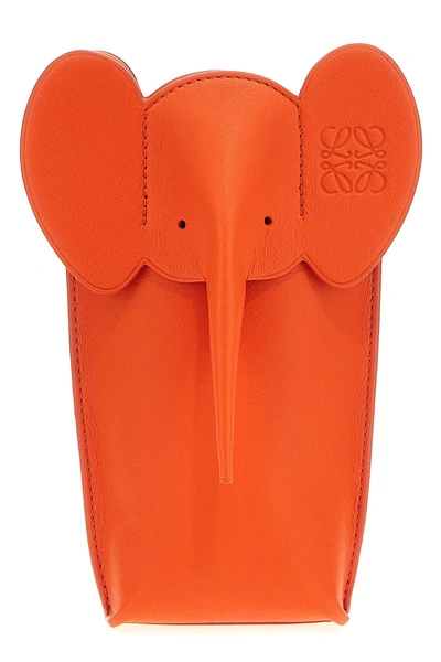 Loewe Women 'elephant' Crossbody Bag In Orange