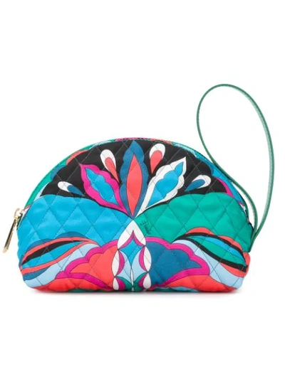 Emilio Pucci Rounded Make-up Bag - Blue