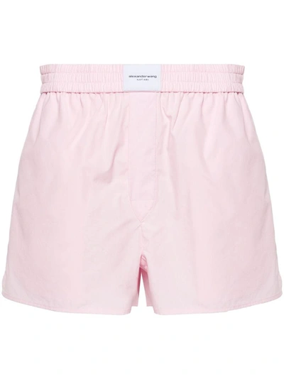 Alexander Wang Classic Boxer Short Clothing In 680 Light Pink