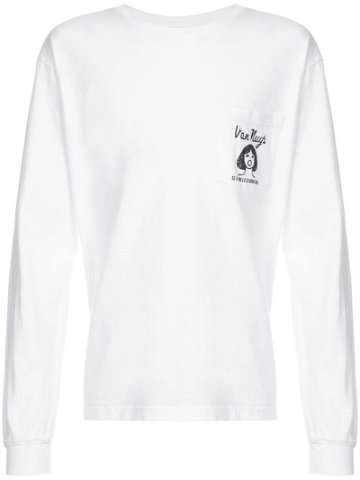 Local Authority Longsleeved Van Nuys Print T-shirt - White