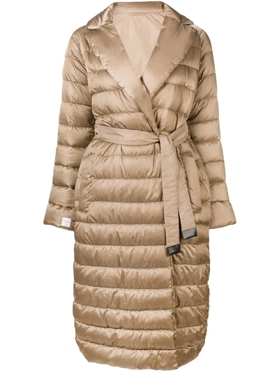 Max Mara 's  Longline Puffer Coat - Brown