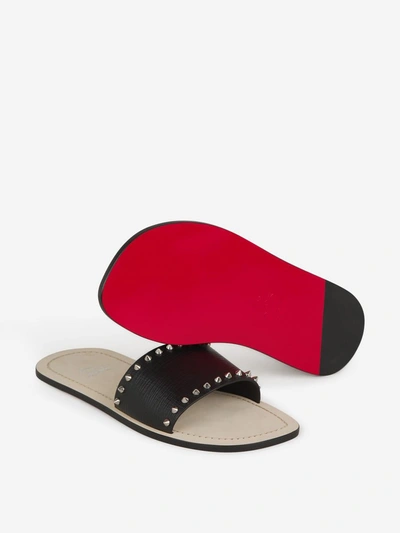 Christian Louboutin Coolraoul Spikes Sandals In Black