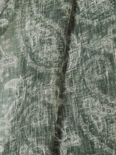 Luigi Borrelli Floral Silk Scarf In Green