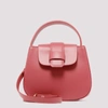 Nico Giani Calf Leather Shoulder Bag In Pink