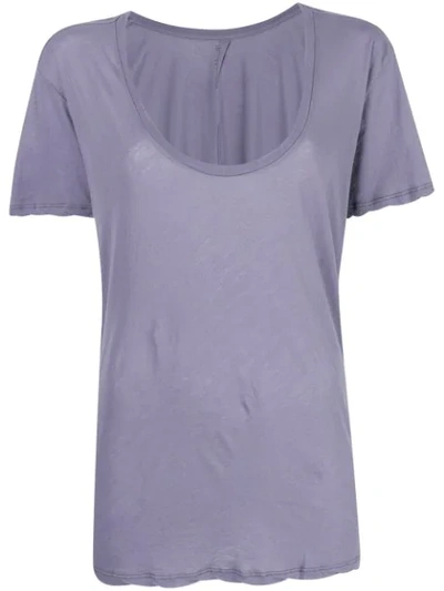 Ben Taverniti Unravel Project Unravel Project Scoop Neck T-shirt - Purple