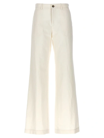 Apc Trousers A.p.c. Woman Colour White
