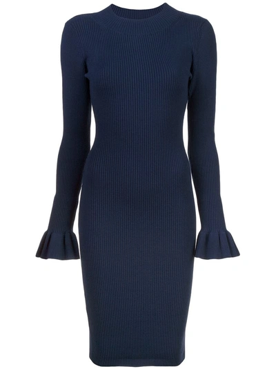 Milly Perfectly Fitted Dress - Blue