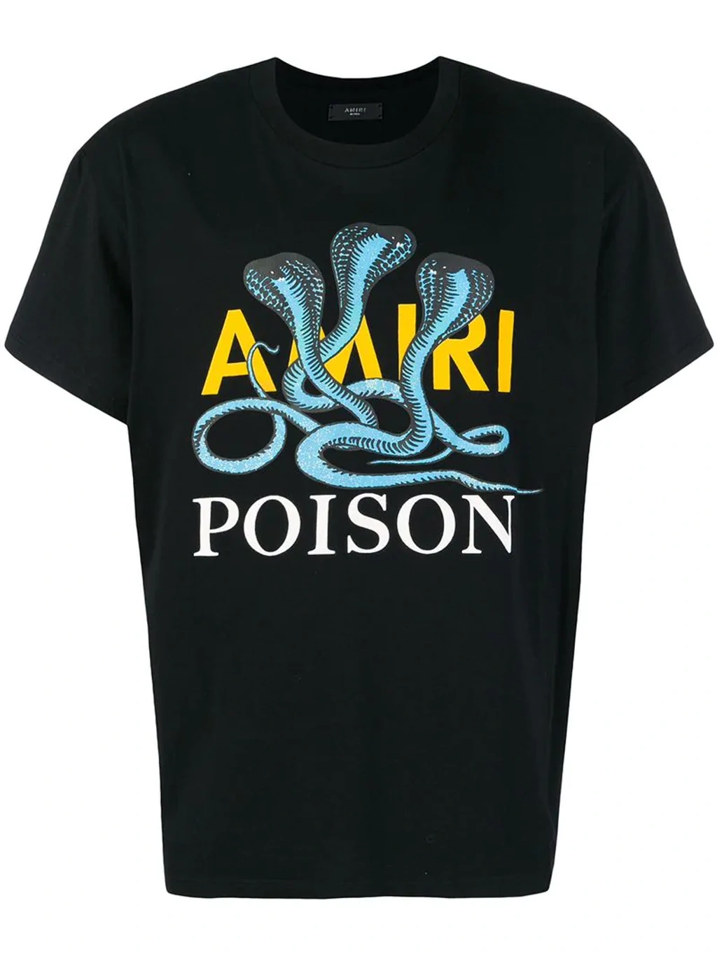 Amiri Snake Poison Printed Cotton T-shirt - Black | ModeSens