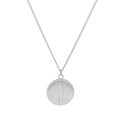 Apc A.p.c. Stripe Pendant Necklace In Silver