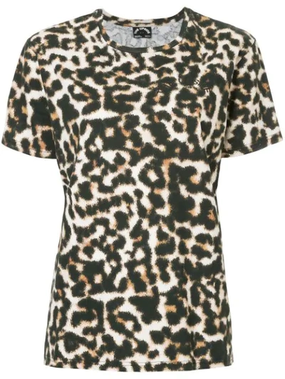 The Upside Leopard Print T-shirt - Black