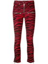 Isabel Marant Étoile Zebra Print Trousers In Red