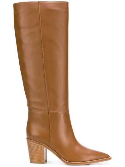 Gianvito Rossi Daenerys 70mm Boot - Neutrals In Neutrals