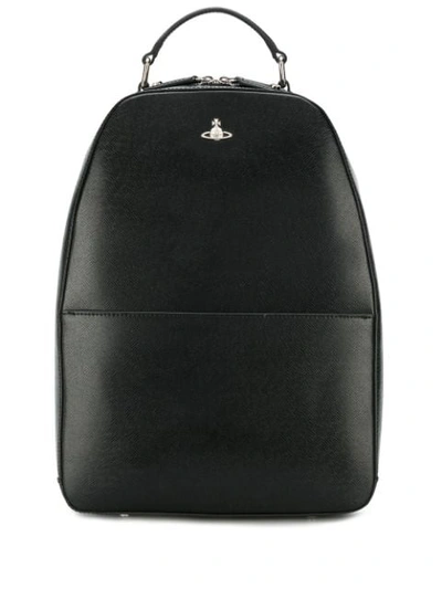Vivienne Westwood Structured Backpack In Black