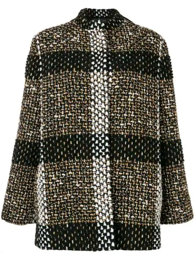 Gianluca Capannolo Large Checked Coat - Brown