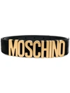 Moschino Adjustable Logo Belt - Black