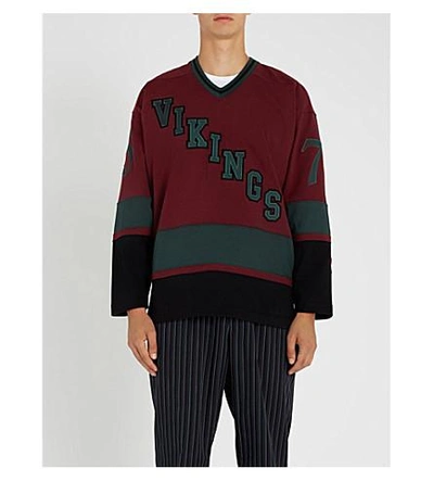 Billionaire Boys Club Vikings Cotton-jersey Top In Red
