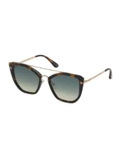 Tom Ford Dahlia 55mm Cat Eye Sunglasses In Brown Grey