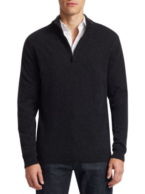 Saks Fifth Avenue Men's Collection Half-zip Cashmere Sweater In ...