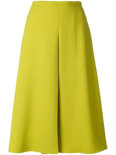 Rochas Flared Culottes In Green