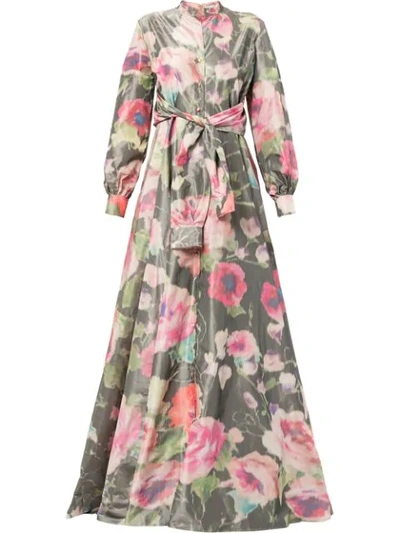 Alexis Mabille Long Floral Gown - Multicolour