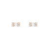 Aurate New York Baguette Diamond Illusion Studs (large) In Rose
