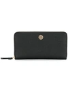 Tory Burch All-around Zipped Wallet In Black