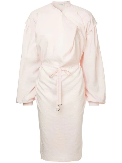 Lemaire Oversized Draped Dress In Pink