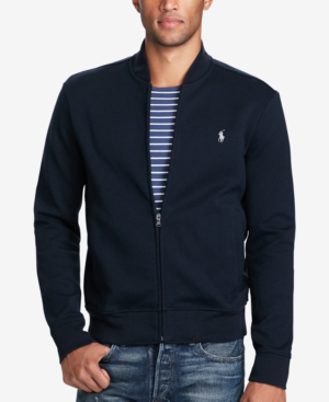 polo ralph lauren bomber jacket aviator navy