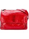 Saint Laurent Small Collège Monogram Bag - Red