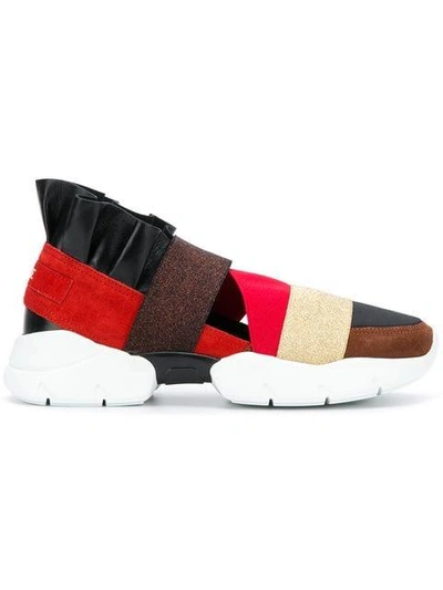 Emilio Pucci 'city Up' Slip-on-sneakers In Red