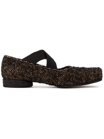 Uma Wang Heeled Ballerina Shoes - Black In Black