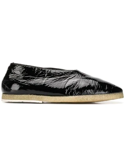 Marsèll Slip-on Leather Shoes In Black