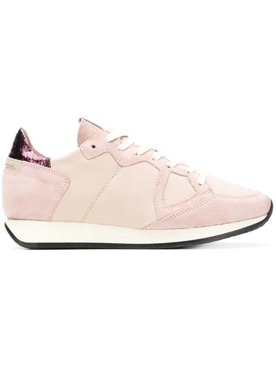 Philippe Model Tropez Suede Sneakers - Pink