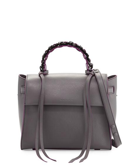 Elena Ghisellini Angel Sensua Medium Satchel Bag, Gray/purple | ModeSens