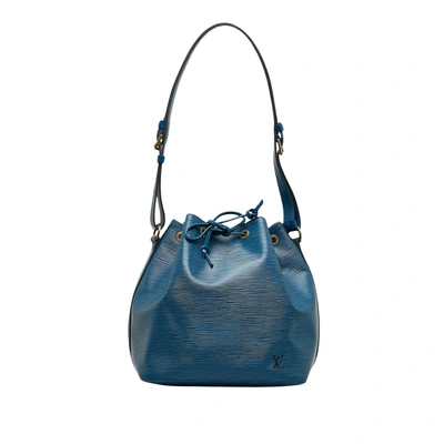 Pre-owned Louis Vuitton Noe Leather Shoulder Bag () In Blue