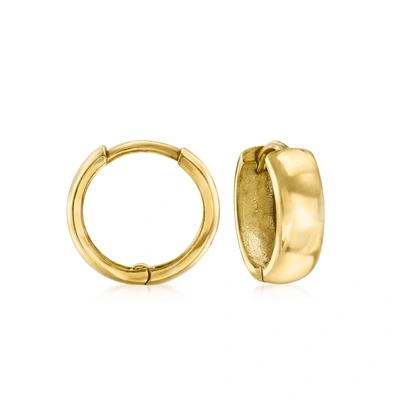 Canaria Fine Jewelry Canaria Italian 10kt Yellow Gold Petite Huggie Hoop Earrings