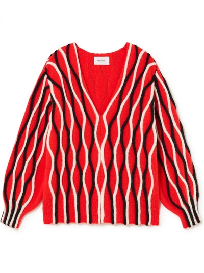 Sita Murt Uga Striped Sweater In Red