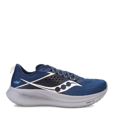 Saucony Men's Ride 17 Running Shoes In Tide/silver In Multi