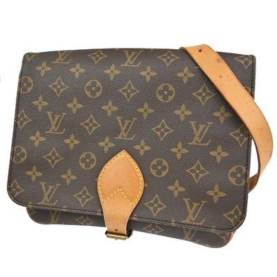 Pre-owned Louis Vuitton Cartouchiere Canvas Shoulder Bag () In Brown