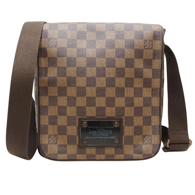 Pre-owned Louis Vuitton Brooklyn Canvas Shoulder Bag () In Brown