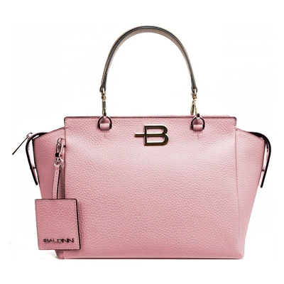 Baldinini Trend Leather Di Calfskin Women's Handbag In Pink
