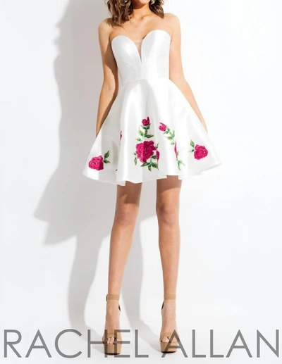 Rachel Allan Short Dress In White