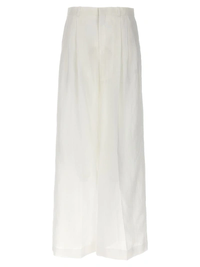 Chloé Loose Leg Pants In White