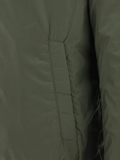 D'amico Leather Dominic Reversible Jacket In Drum Dyed+nylon+nylon Nero/militare