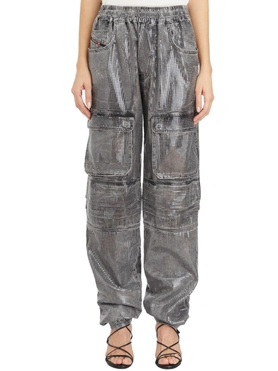 Diesel Pants In Black/denim