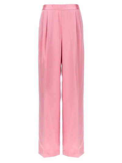 Twinset Satin Pants In Pink