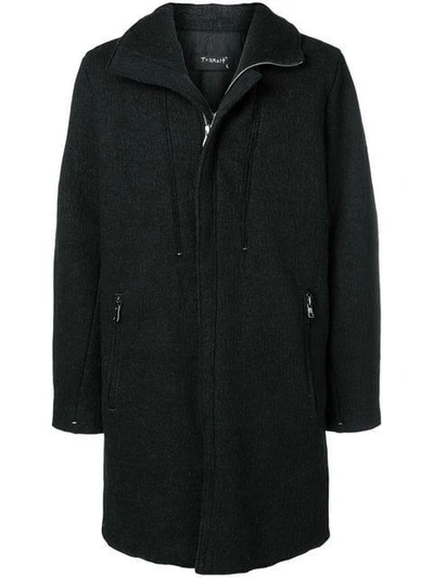 Transit Zipped Coat - Black