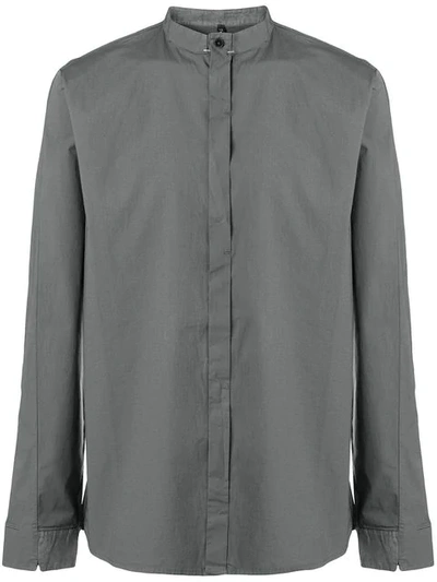 Transit Mandarin Collar Shirt - Grey