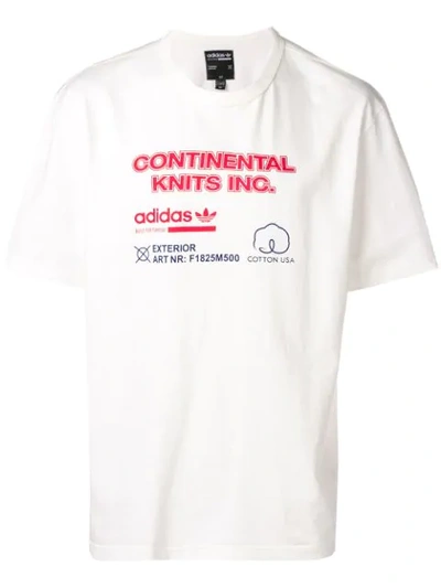 Adidas Originals 'kaval' T-shirt In White
