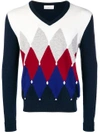 Ballantyne Color Contrast Sweater In Multicolor
